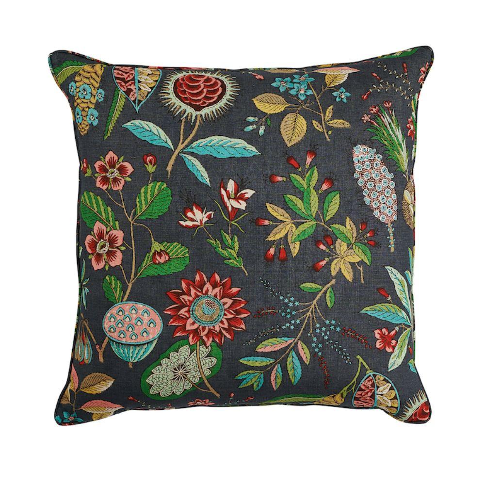This pillow features¬†Roca¬†Redonda with a self welt finish. Based on an 18th-century French document, this fantastical rendering of flowers, branches, and seedpods combines a warm sensibility with a chic versatility that can skew traditional,