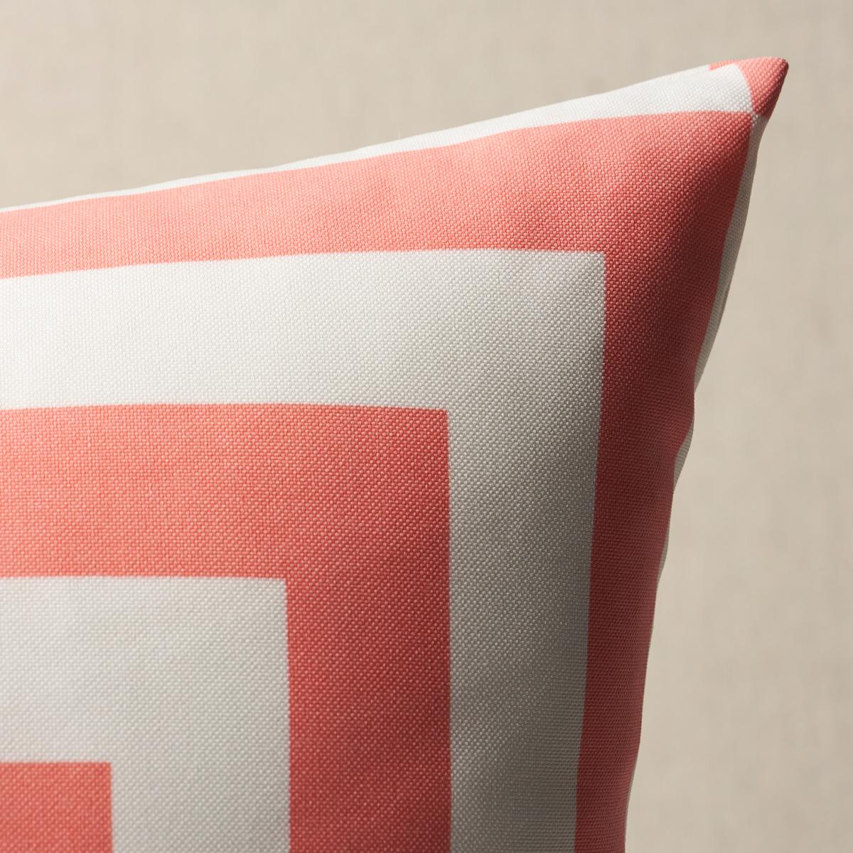 This pillow features Roxbury Indoor/Outdoor with a knife edge finish. A graphic large-scale design, Roxbury Indoor/Outdoor in navy is a bold geometric that invites pattern play. Pillow includes a polyfill insert and hidden zipper closure.