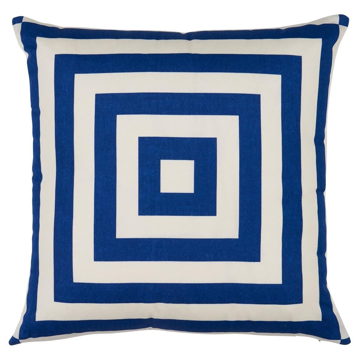 Roxbury I/O Pillow in Navy, 20" For Sale