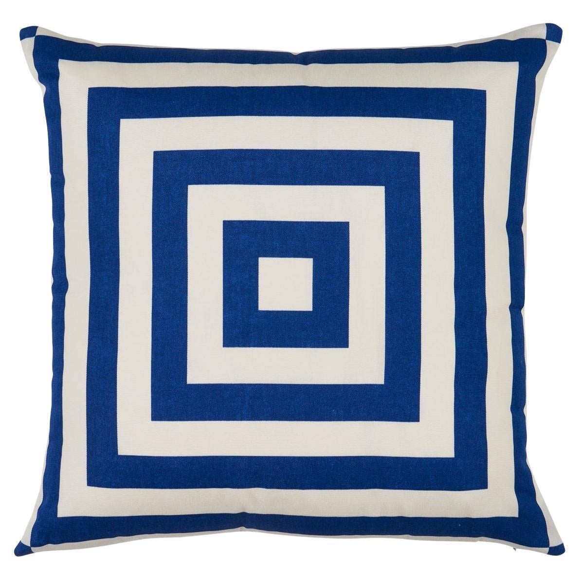 Schumacher Roxbury I/O-Kissen in Marineblau, 20" im Angebot