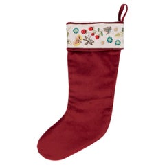 Schumacher Royal Silk Embroidery Christmas Stocking