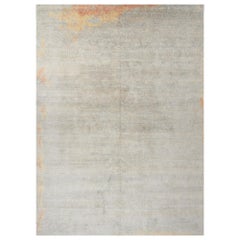 Schumacher Sakura Hand Knotted Area Rug in Wool Silk, Patterson Flynn 