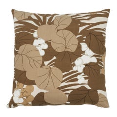 Schumacher Sea Grape Bark Two-Sided Cotton Pillow