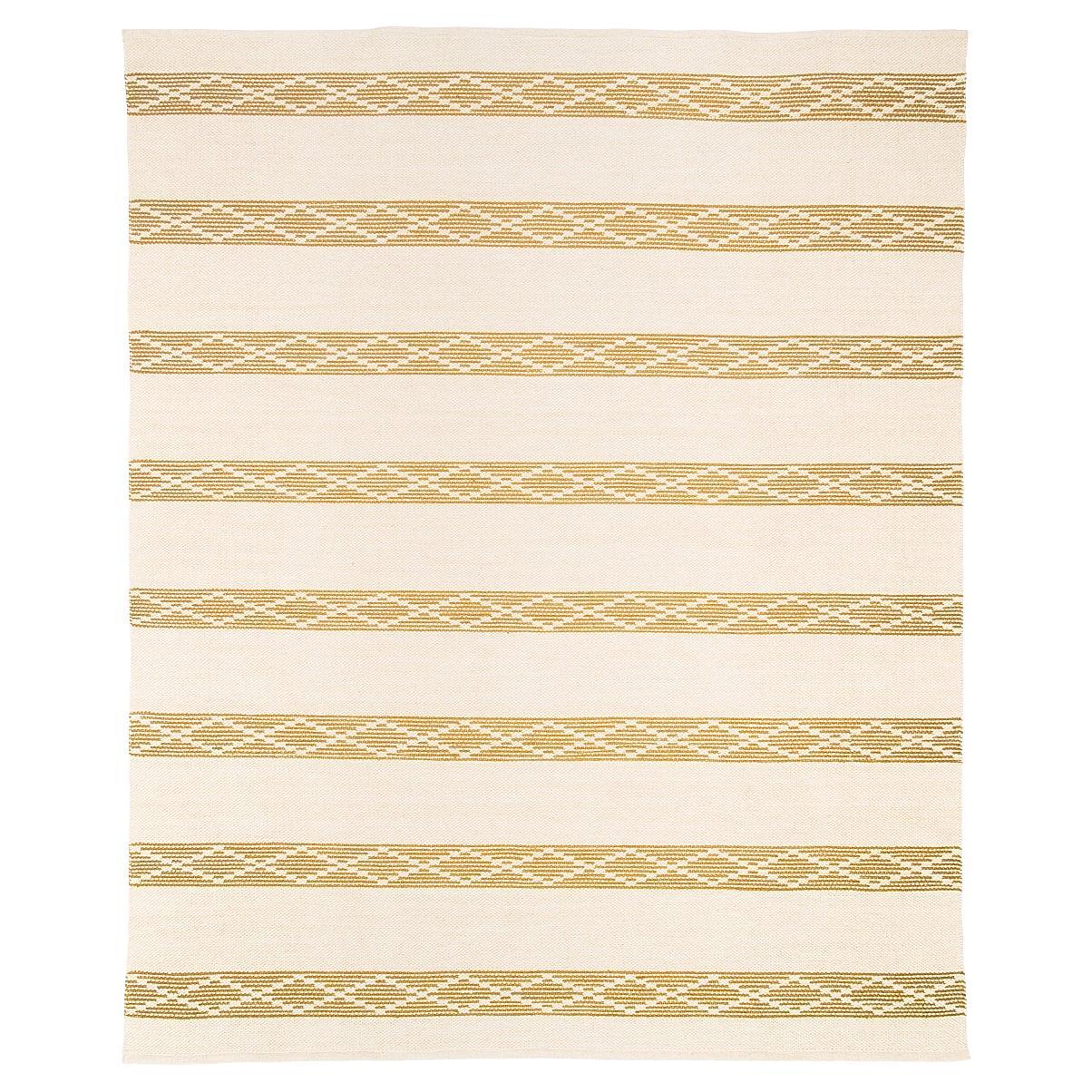 Schumacher Sequoia Stripe 6' x 9' Rug In Ochre For Sale