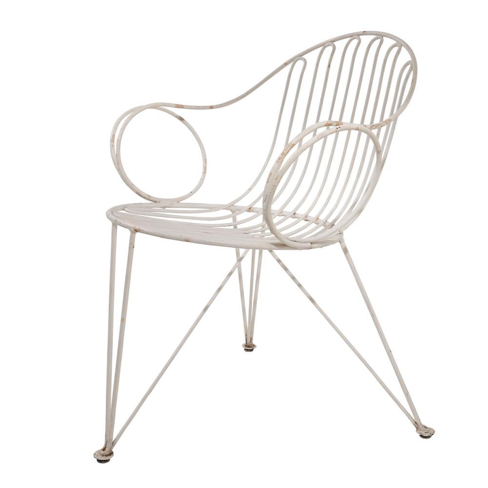 Schumacher 4er-Set schmiedeeiserne Gartenstühle von Mauser Werke Waldeck im Zustand „Relativ gut“ in New York, NY