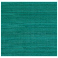 Schumacher Shaded Silk Wallpaper in Peacock