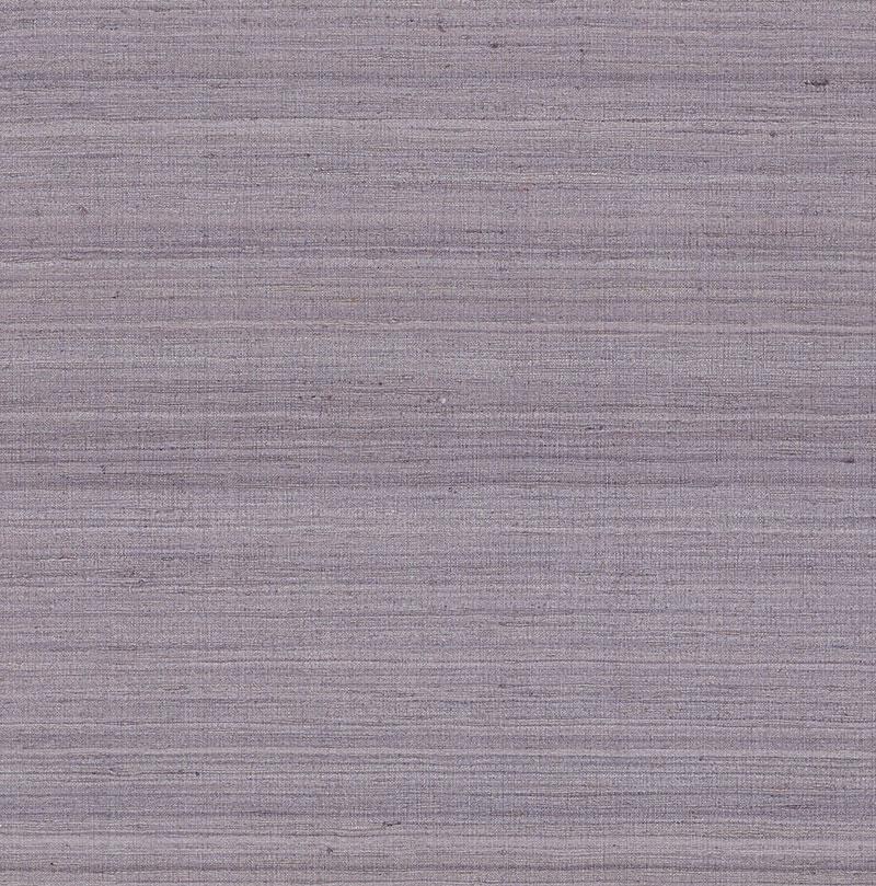 Schumacher Shaded Silk Wallpaper in Thistle For Sale
