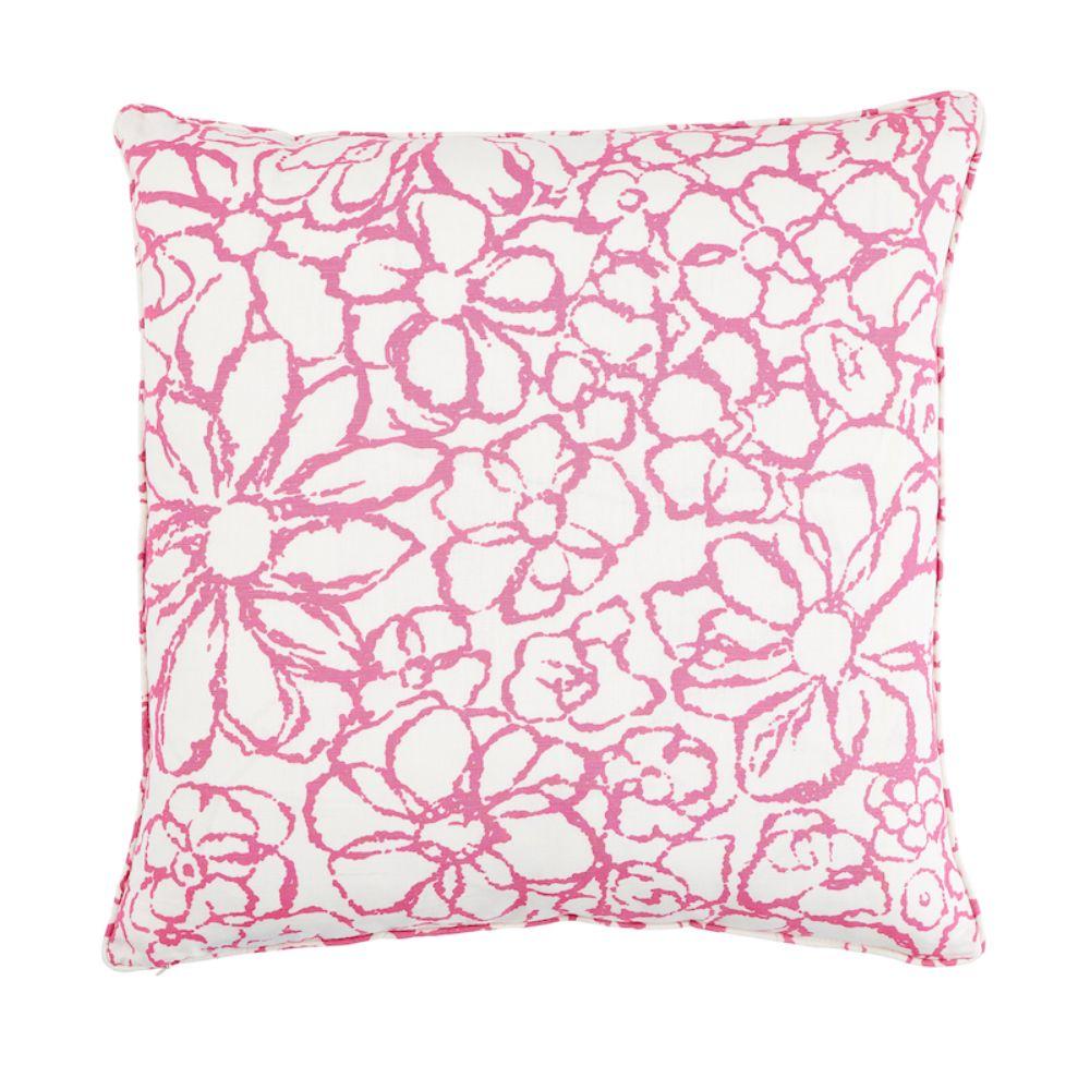 This pillow features Sidonie with a self welt finish. This loose and painterly floral features an open and abstracted motif that reads as an allover pattern. Pillow includes a feather/down fill insert and hidden zipper closure.  ¬†¬†

*If out of