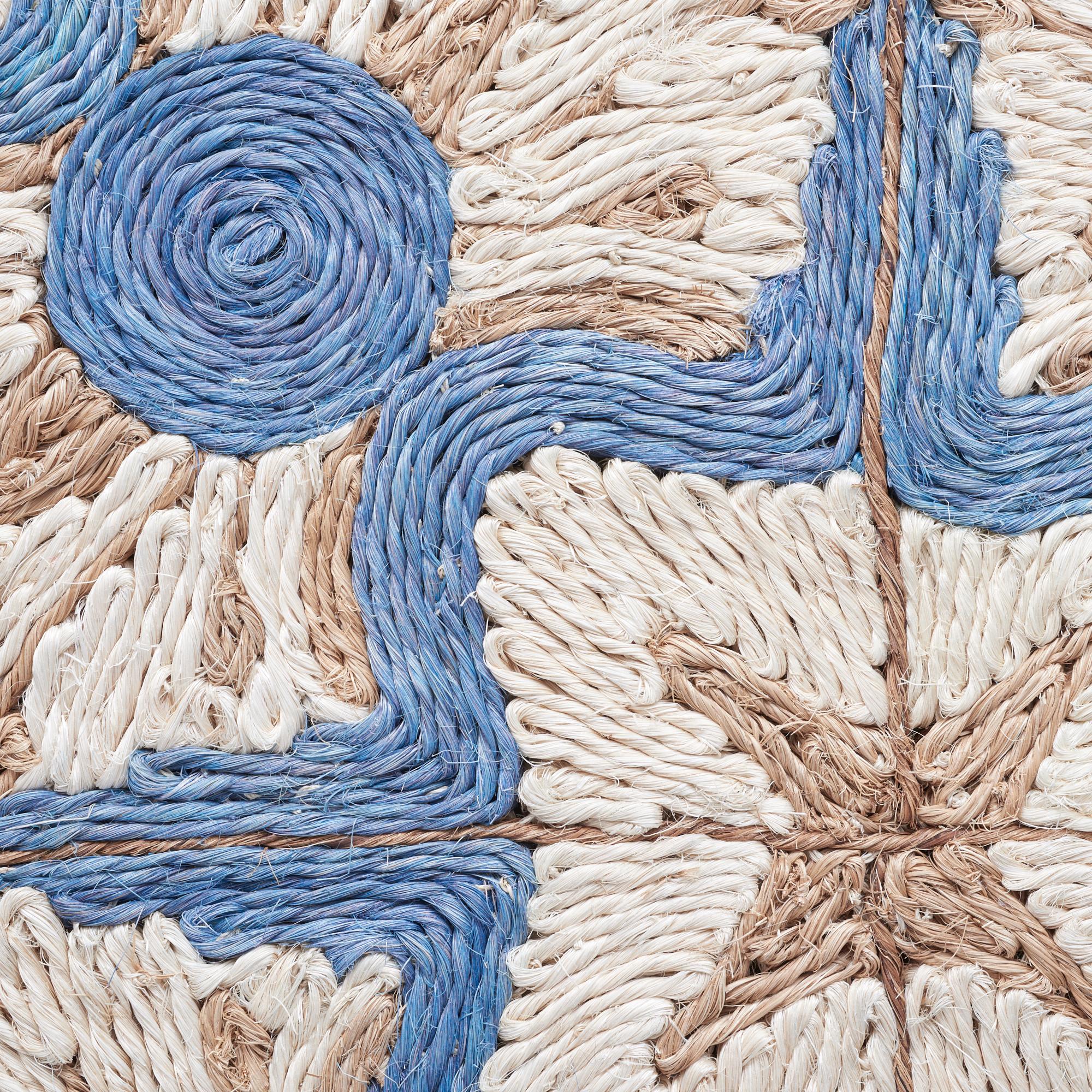 Modern Schumacher Sintra Area Rug in Hand-Coiled Abaca by Patterson Flynn Martin