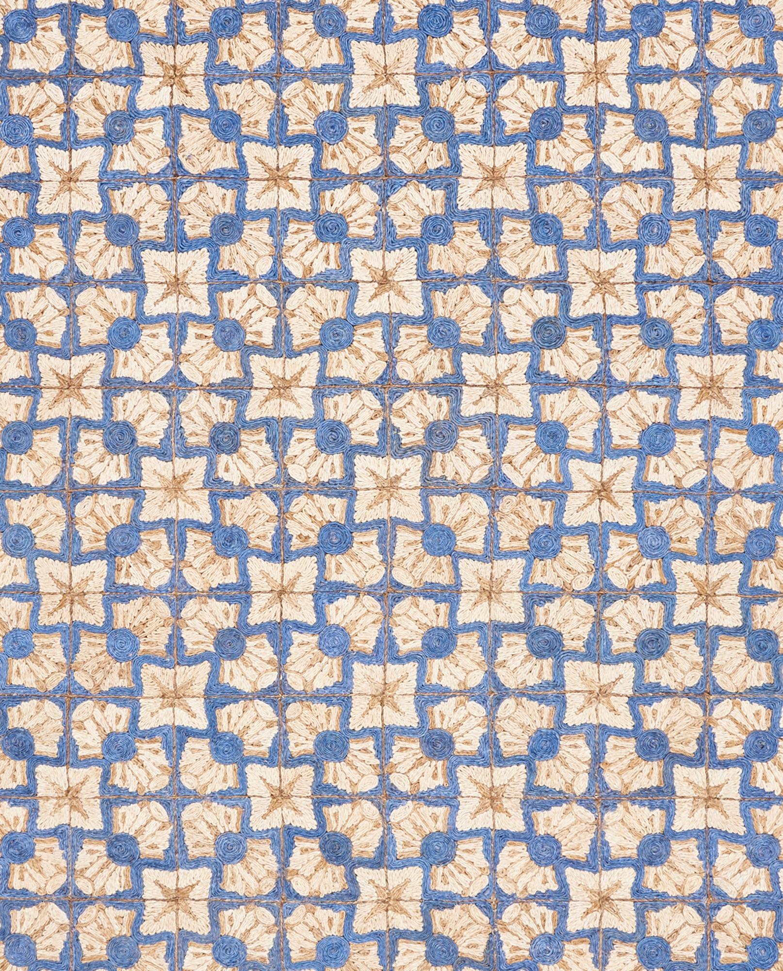 Philippine Schumacher Sintra Area Rug in Hand-Coiled Abaca by Patterson Flynn Martin