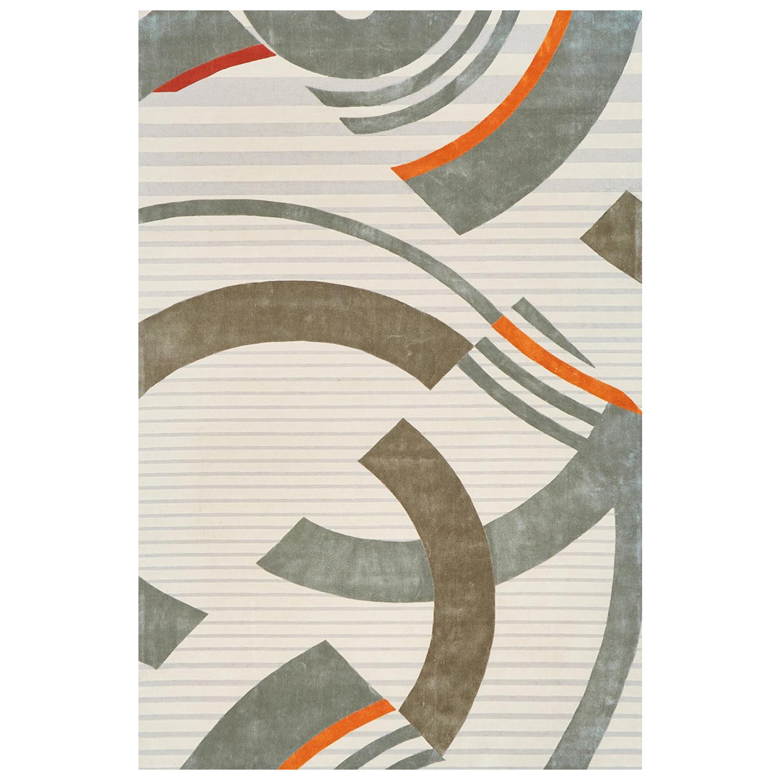 Schumacher Small Stork Club Rug in Hand-Tufted Wool by Patterson Flynn