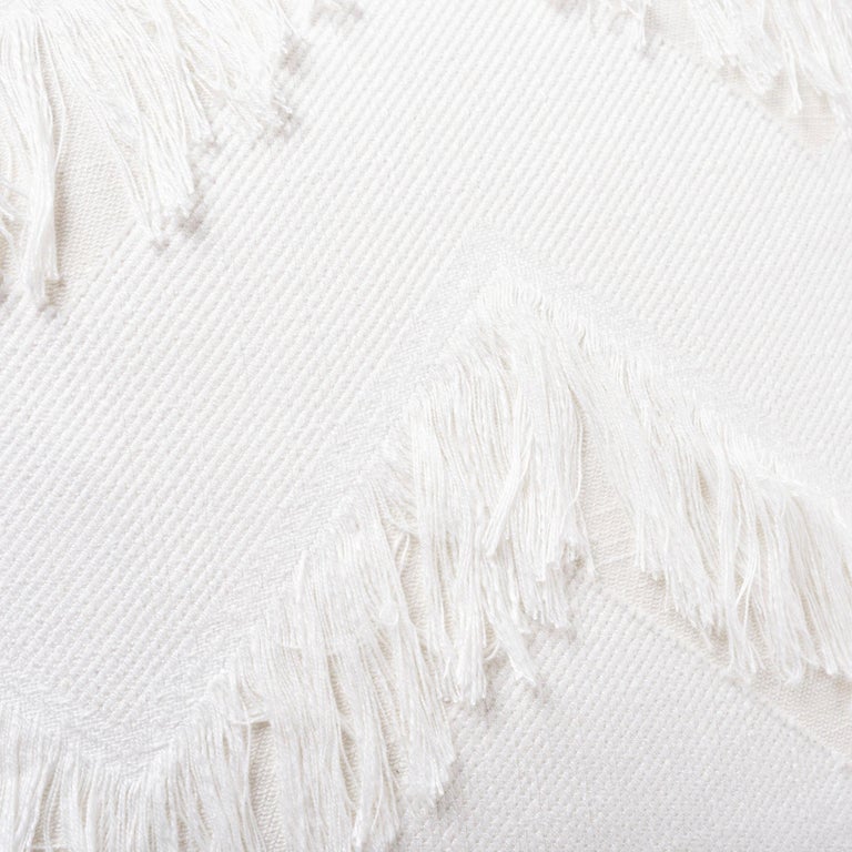 Schumacher Sonora Ivory Chevron Two-Sided Pillow For Sale at 1stDibs