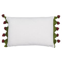 Schumacher Strawberry Jam 18x12" Pillow in Green
