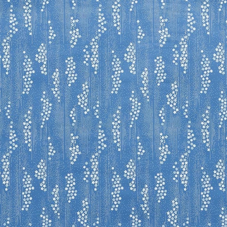 Schumacher Taki Floral Botanical Indigo Blue Wallpaper, Two Roll Set ...
