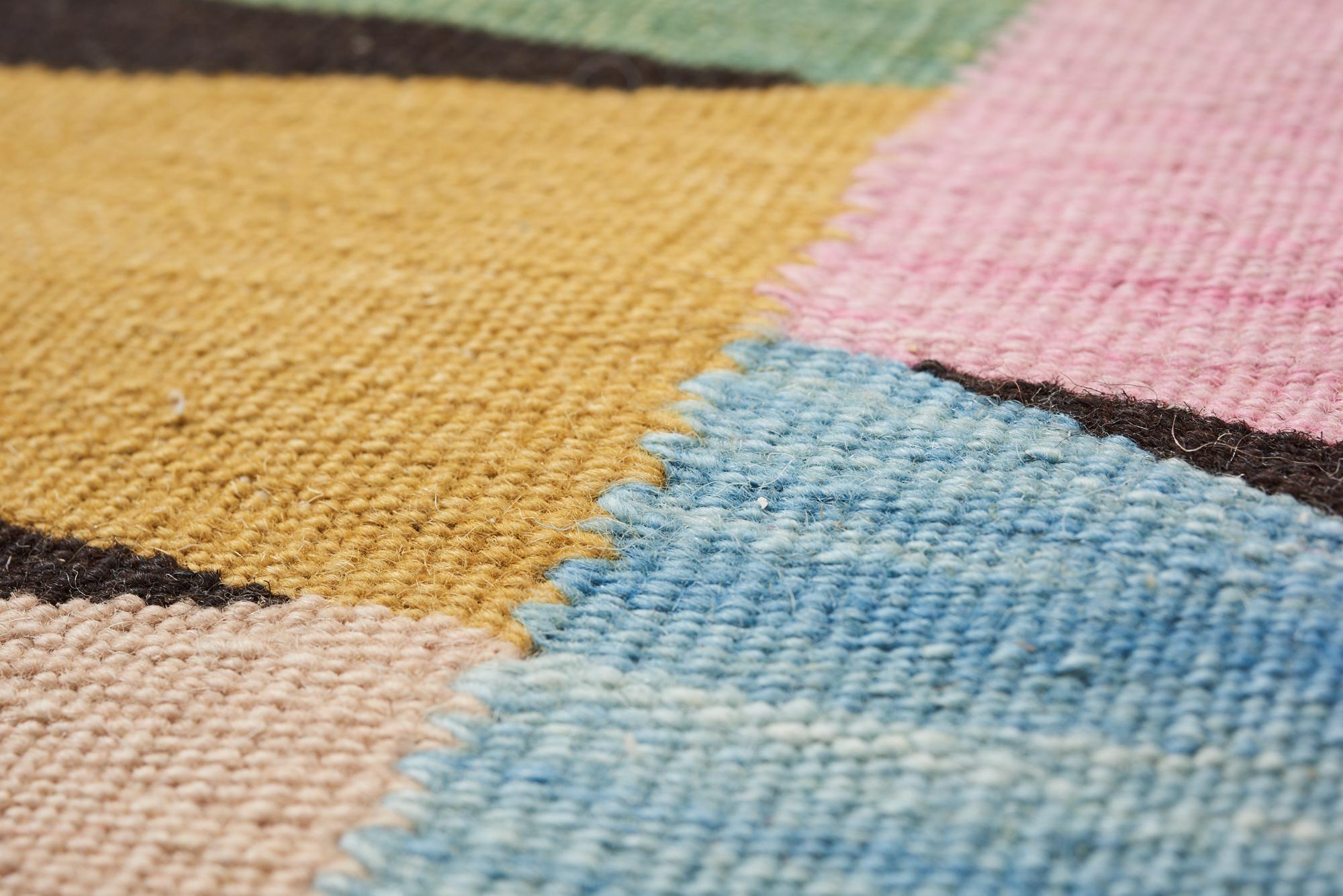 Kilim Tappeto da giardino Schumacher Talva tessuto a mano in lana, Patterson Flynn