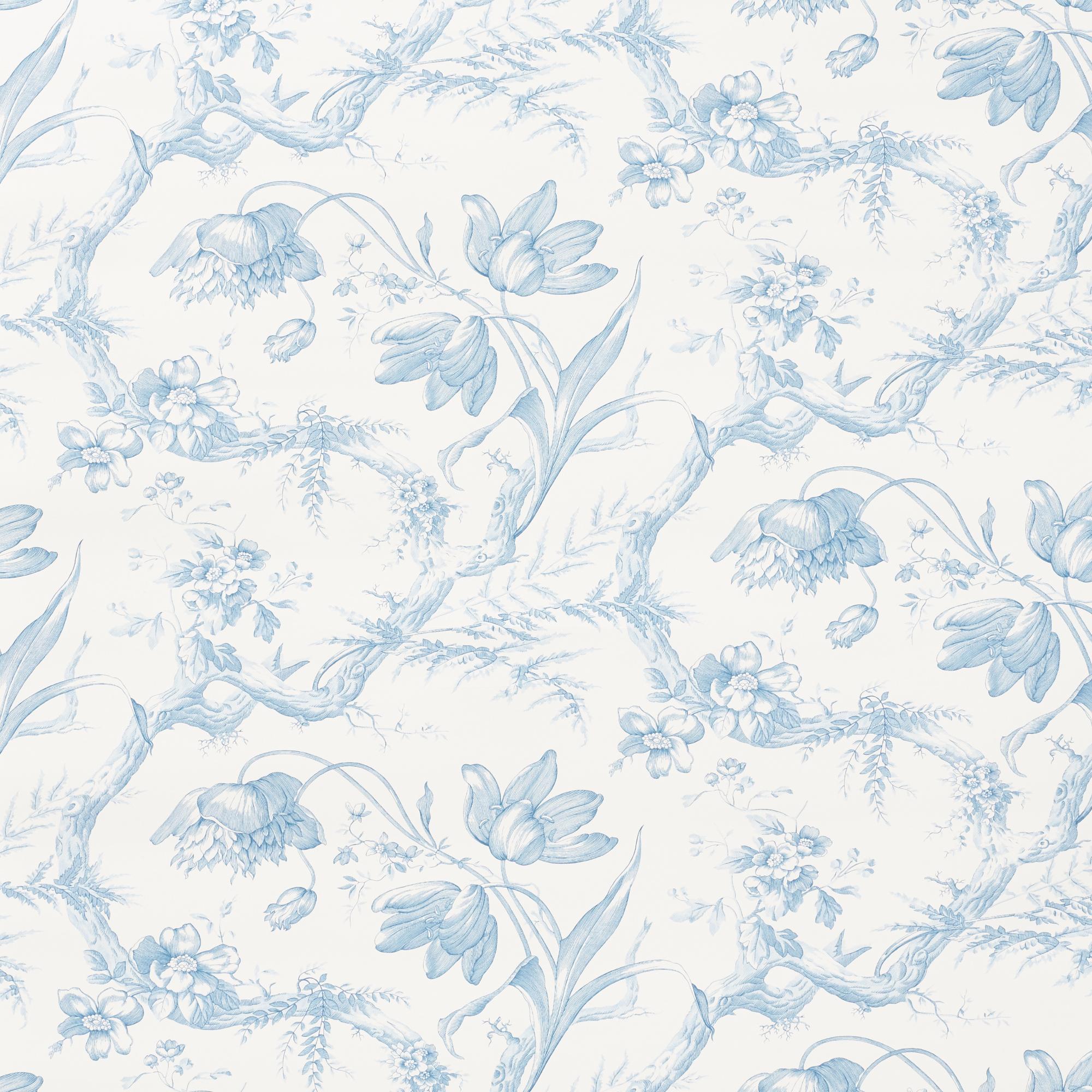 Beautifully detailed twisting branches and flowers form an all-over ogee in this timeless pattern. Based on a copper plate engraving, it has a lovely delicacy.

Since Schumacher was founded in 1889, our family-owned company has been synonymous