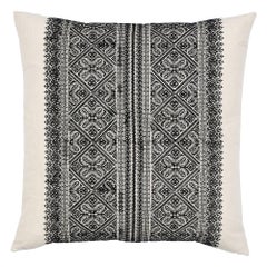 Schumacher Toledo 22" Pillow in Noir