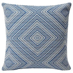 Schumacher Tortola Diamond Woven Indoor/Outdoor Two-Sided Pillow