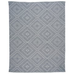 Schumacher Tapis d'intérieur/extérieur Tortola en bleu marine, 8x10'.