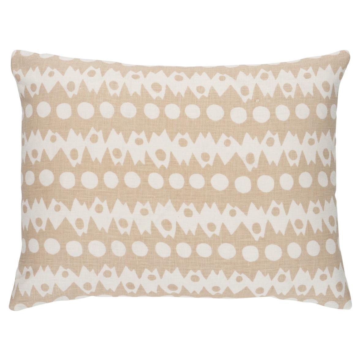 Trickledown Pillow in Natural, 18x12"