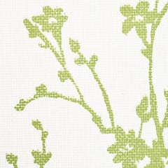 Schumacher Twiggy Paperweave Wallpaper In Leaf