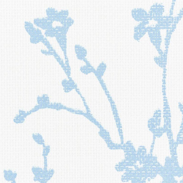 Schumacher Twiggy Paperweave Wallpaper In Sky For Sale at 1stDibs ...