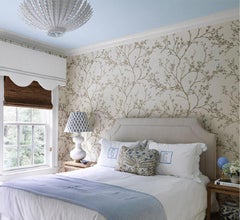 Schumacher Twiggy Sisal Wallpaper In Fog