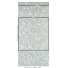 Schumacher Twiggy Sisal Wallpaper In Sky