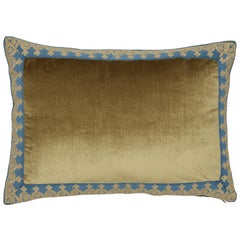 Schumacher Venetian Silk Velvet Hazel Lumbar Pillow