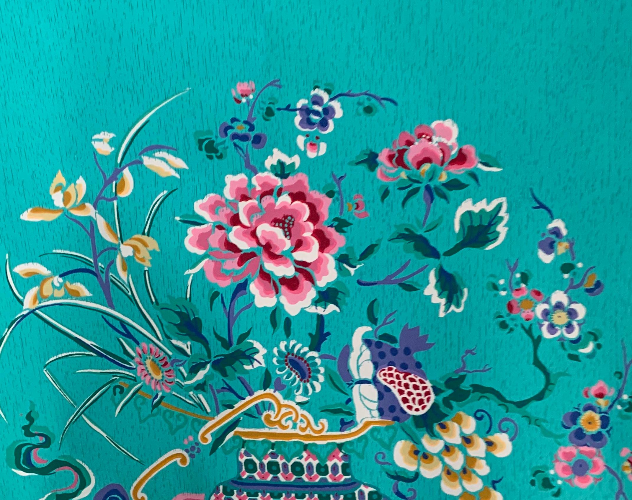 American Schumacher Vintage Chinoiserie Wallpaper 