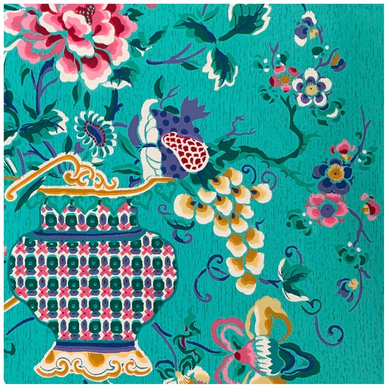 Schumacher Vintage Chinoiserie Wallpaper Schumacher Vintage Chinoiserie Wallpaper