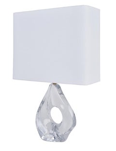 Schumacher Vintage Crystal Table Lamp by Daum France 
