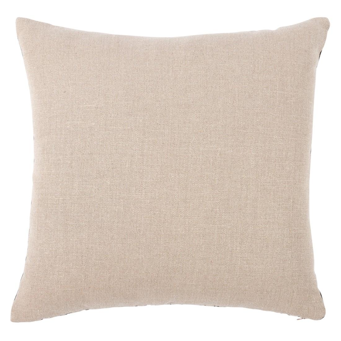 This pillow features Wentworth Embroidery with a Knife Edge finish. The embroidery has an elegant cross-stitching on jute and linen with subtle tonal variations that lend a wonderful handmade allure. Back of pillow is Piet Performance Linen. Pillow