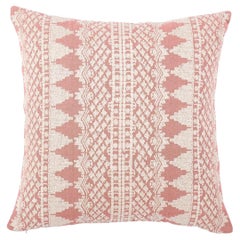 Schumacher Wentworth Embroidery in Rose 22" Pillow 