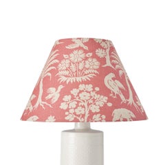 Schumacher Woodland Silhouette Rhubarb Linen Lampshade