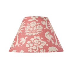 Schumacher Woodland Silhouette Rhubarb Linen Lampshade