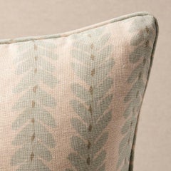 Schumacher Woodperry 18" Pillow in Aqua