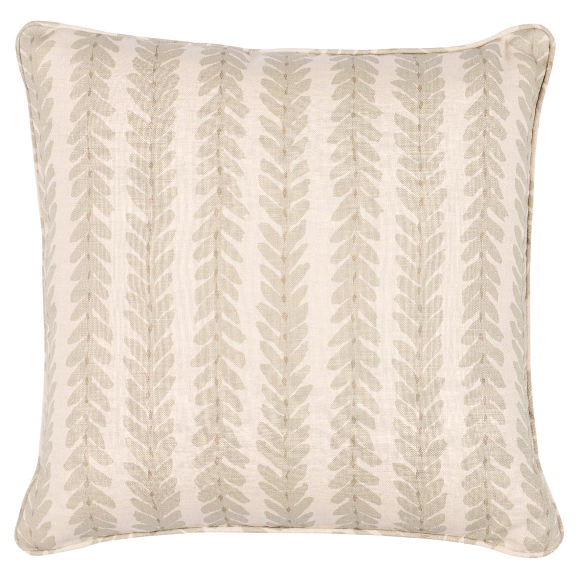 Schumacher Woodperry 18" Pillow in Sage For Sale