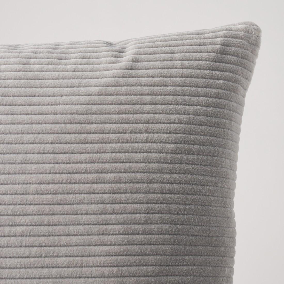 This pillow features Wyatt Corduroy with a knife edge finish. With super soft quarter-inch wales, great texture and a performance finish, Wyatt in winter white is our most versatile corduroy fabric. Easy to use, the cotton classic comes in a range