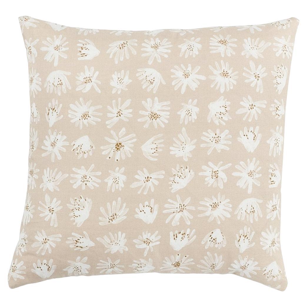 Schumacher x Caroline Z Hurley Meadow Rock 22" Pillow In Natural