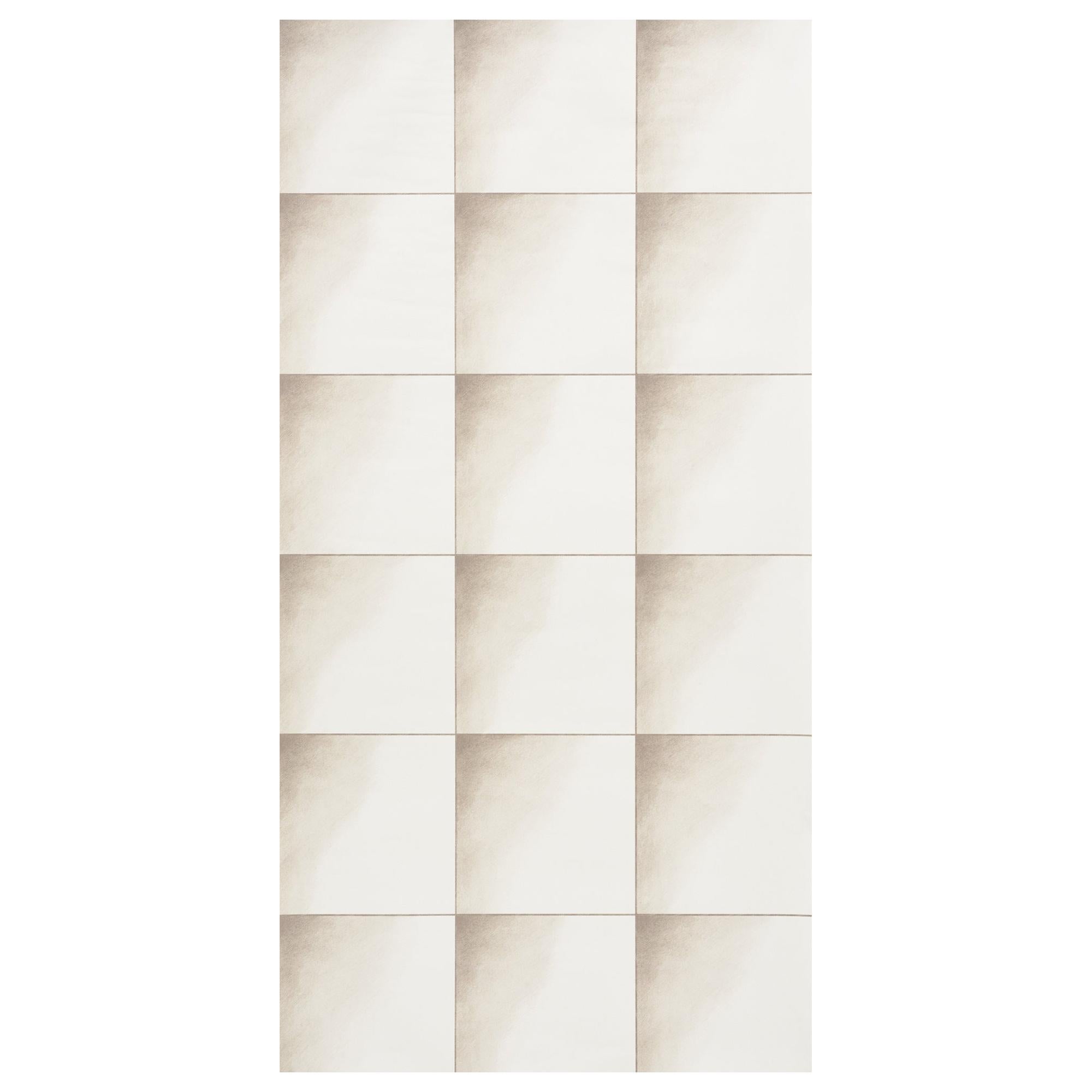 Schumacher X Charlap Hyman & Herrero Linfea Wallpaper in Natural For Sale