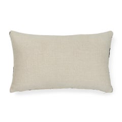 Schumacher x David Kaihoi Tutsi Ivory Cotton Linen Lumbar Pillow