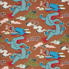 Schumacher x Johnson Hartig Magical Ming Dragon in Brown