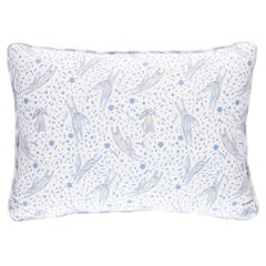 Schumacher x Marie-Chantal Rabbit Print 16 x 12" Pillow in Blue