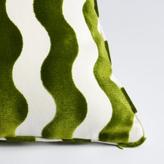 Schumacher x Miles Redd The Wave 22" Pillow in Lettuce