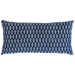 Schumacher X Molly Mahon Bagru & Buti Pillow in Blue