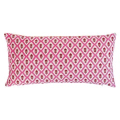 Schumacher X Molly Mahon Buti & Tuk Tuk Pillow in Pink & Yellow
