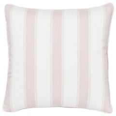 Schumacher X Veere Grenney Rafe Stripe Quiet Pink Two-Sided Pillow