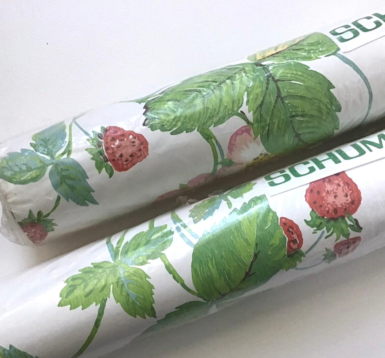 Schumacher x Wedgewood Wild Strawberry Wallpaper, Wedgewood Collection, 1972 For Sale 4