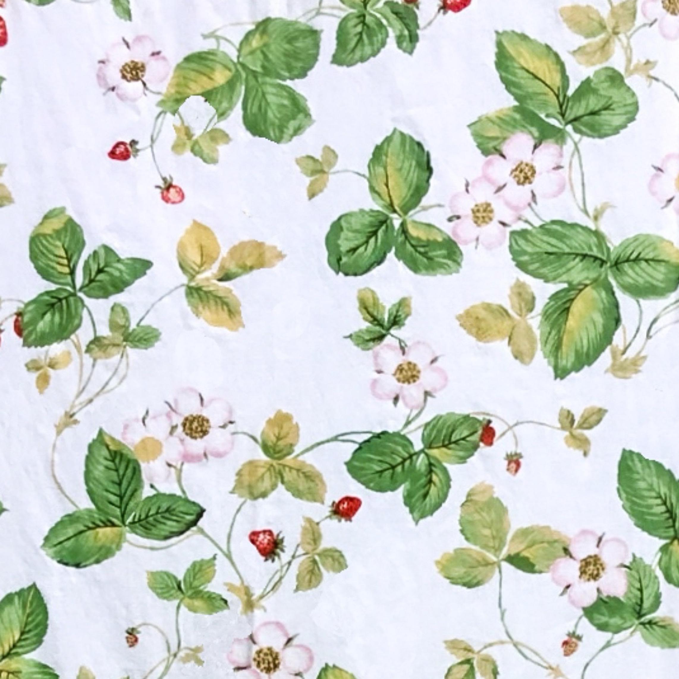 Late 20th Century Schumacher x Wedgewood Wild Strawberry Wallpaper, Wedgewood Collection, 1972 For Sale
